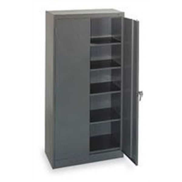 Picture of Cabinet, Storage, Standard 4 Shelves,24"D,Med Gray,Set Up