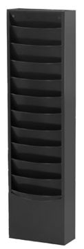 Picture of Rack, Magazine, Vertical 11 Slots, Black