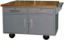 Picture of Bench, Mobile, Maple Top, Charcoal Gray 60" Top