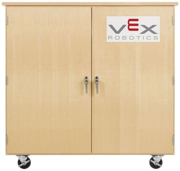 Picture of Cabinet, Storage, Robot - fpr VEX Totes & VEX Logo 50"Wx24"Dx53"H