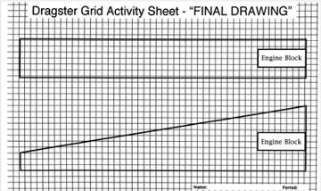 Picture of Activity Sheet Dragster Grid