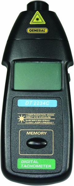 Picture of Tachometer, Non-Contact, Laser 2.5 to 99,999 RPM
