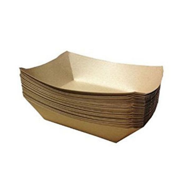 Picture of Tray, Food, Brown Paper, pkg/250 2 lb