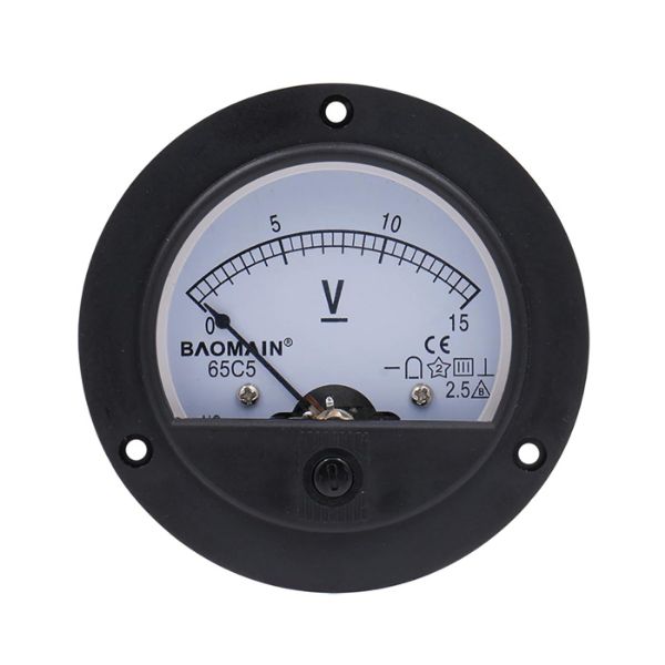 Picture of DC Panel Volt Meter, Analog 0-15 Volts TRG, PAL