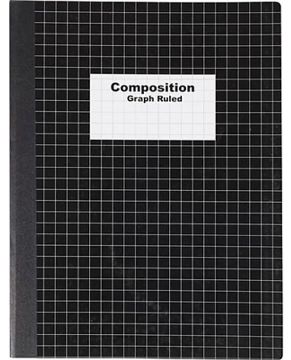 Picture of Notebook, Composition, 100 Sheets 5"x5" Graph Ruled
