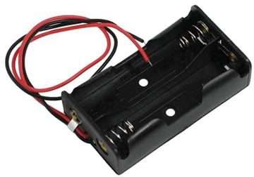 Picture of Battery Holder, 2-AA, 2-Lead Plastic
