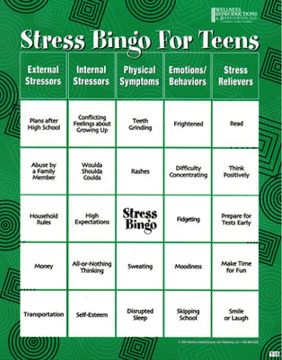 Picture of Game, Stress Bingo for Teens 