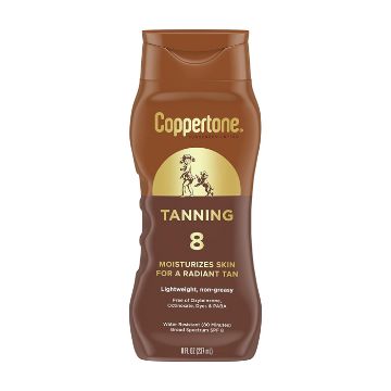 Picture of Sunscreen, SPF 8, Tanning Lotion 8oz