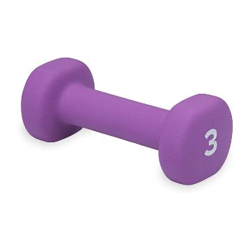 Picture of Dumbbell, Rubber Coated, Black 3lb.
