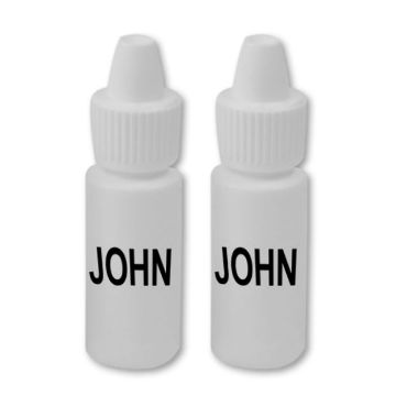 Picture of Control Solution, Mixed Labeled "John"